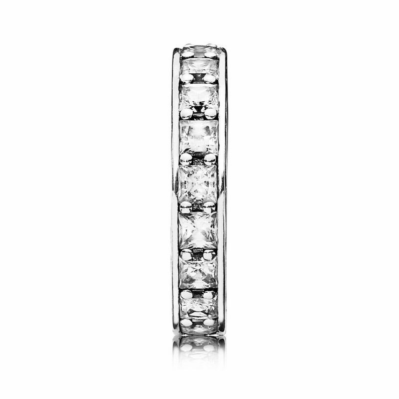 Pandora Infinity Stackable Ring Ireland - Sterling Silver/Cubic Zirconia - 402975IGQ